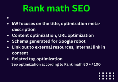 I will do advanced Wordpress on page seo by Yoast or Rank math seo plugin