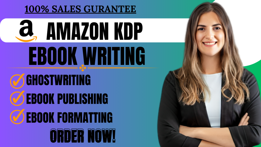 I will do amazon KDP book publishing, book formatting, amazon KDP, self publish, eBook ghostwriter