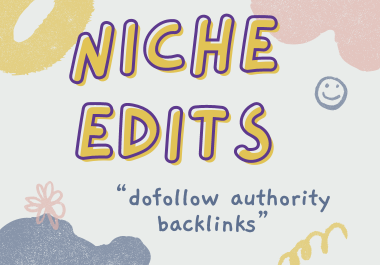 Niche edits on blog's, Anchor text