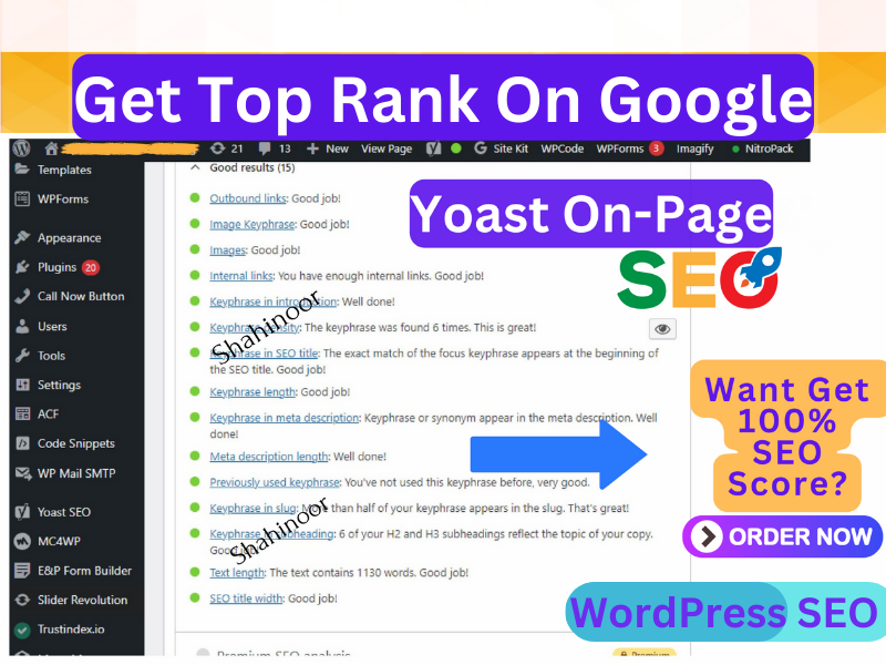 I will on page SEO optimization for wordpress shopify wix squarespace webflow weebly
