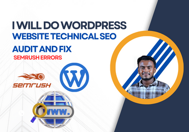 I will do website technical SEO audit and fix semrush errors
