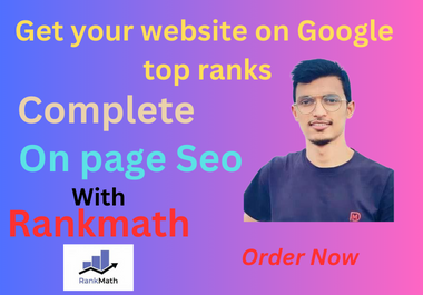 I will optimize website on page technical SEO service wordpress shopify. 