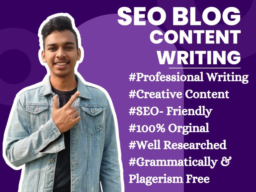 You will get Unique content, blog & articles with SEO from a professional content writer