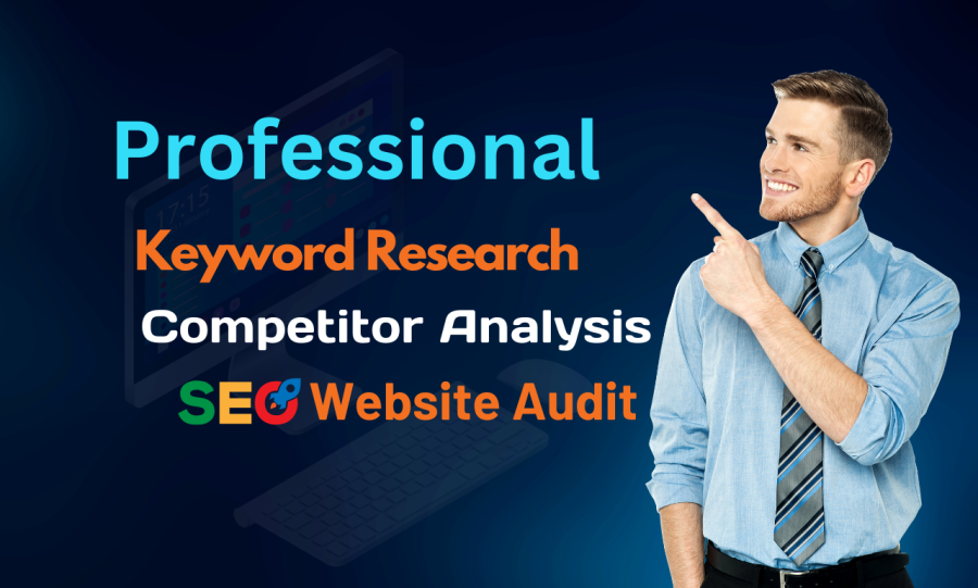 I will do SEO keyword research, competitor analysis and website seo audit report