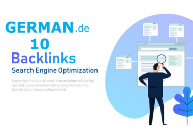 I will make 5 permanent Dofollow backlinks from German .de websites
