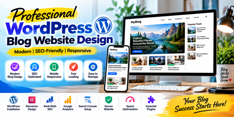 Professional WordPress Blog Website Design