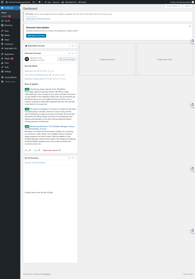 Professional WordPress Blog Website Design