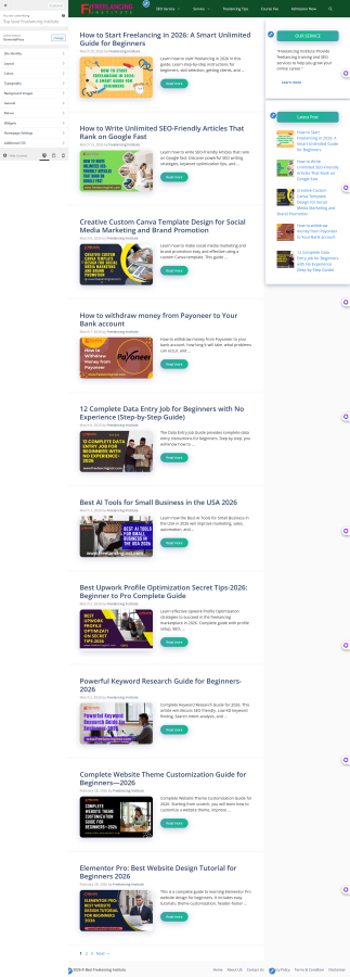 Professional WordPress Blog Website Design