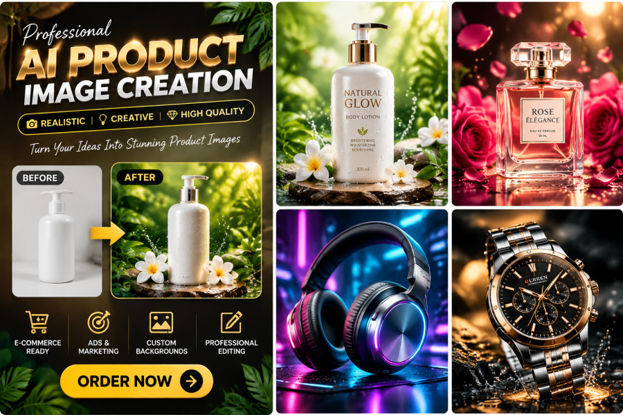 I Will Create Professional AI Product Images for Your Business