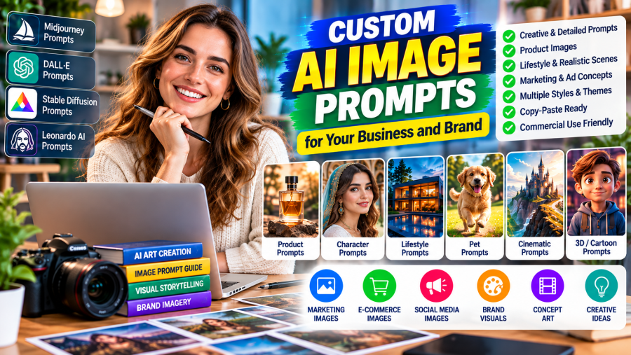 I Will Create Custom AI Image Prompts for Your Business and Brand