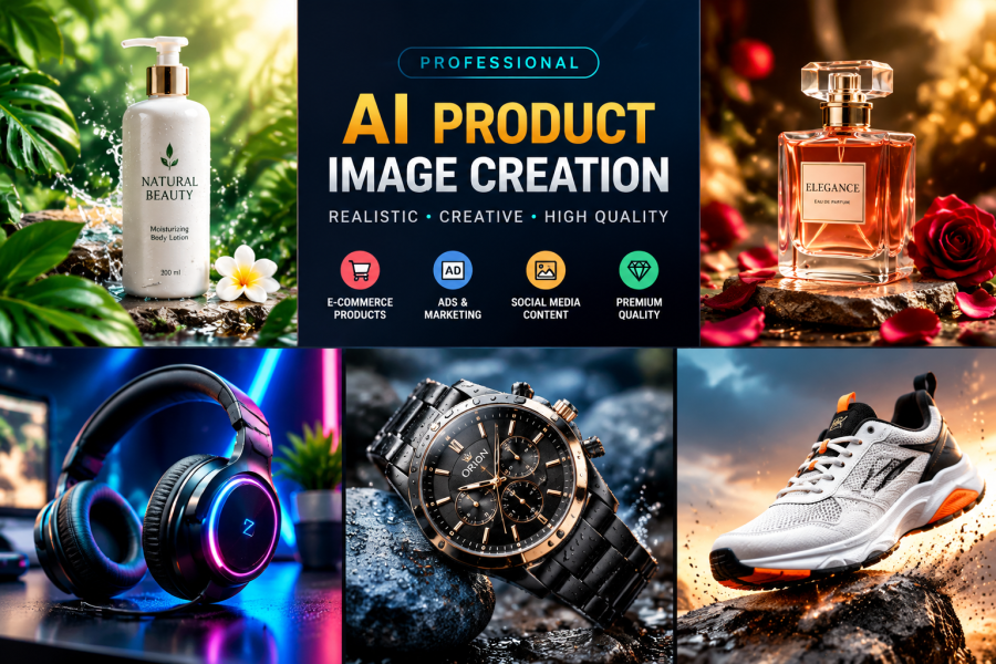 I Will Create Professional AI Product Images for Your Business