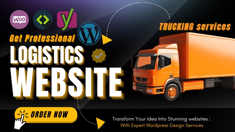 I will design logistics website, trucking website, dispatch website, freight broker