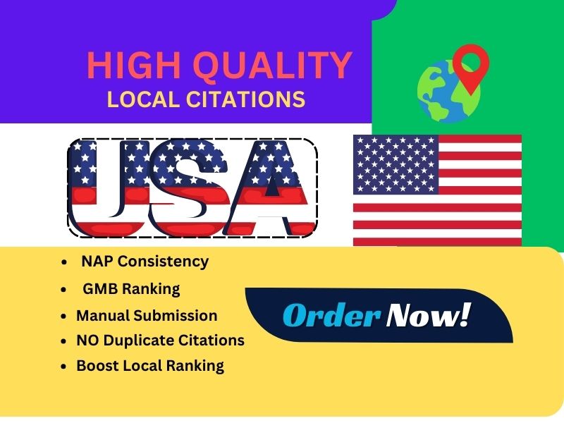 I will include your business in the top 200 active USA local SEO citations