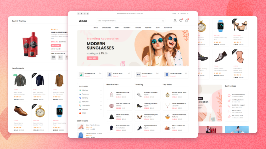 I will create all type of e-commerce website fully SEO Optimized 