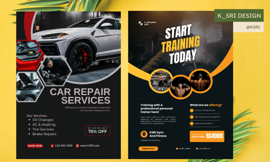 I Will do creative flyer design using canva and photoshop with in 1 hour