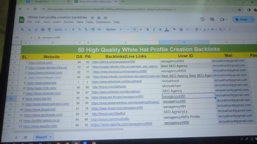  Give High100 DA 70+Profile Creation Backlink 