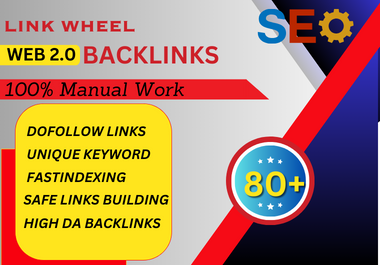 I will do Contextual 80 Premium Link Wheel Backlinks SEO 