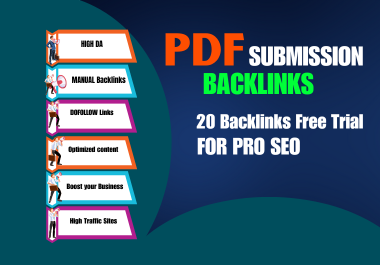 I will build high quality pdf submission backlinks,Off Page Seo