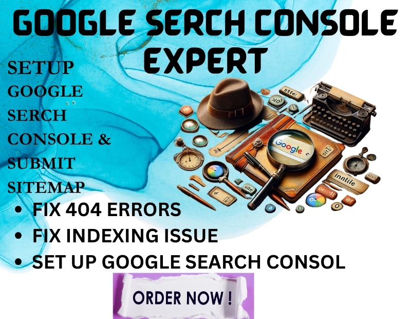 I will setup google search console google fix indexing issue, search console errors, and XML sitemap