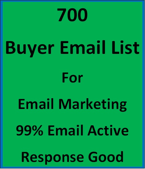 700 Buyer Email List For Email Marketing 