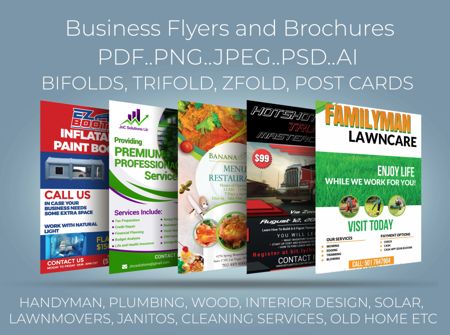 I will design a flyer, leaflet, brochure and banner within 12 hours