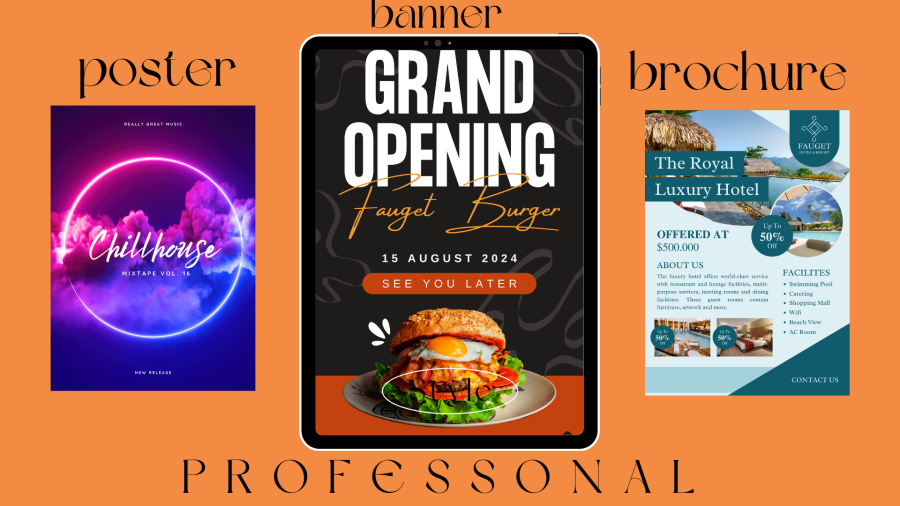 Crafting Eye-Catching Banners & Designs with Professional Flyers, Posters, and Brochures