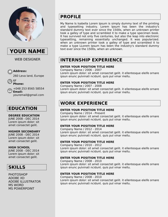 I will offer you professional resume writing services that meet european standards