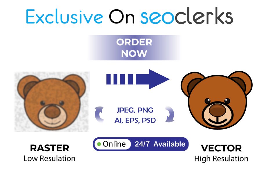 I will redesign, vector tracing, vectorize, cleanup, logo to vector