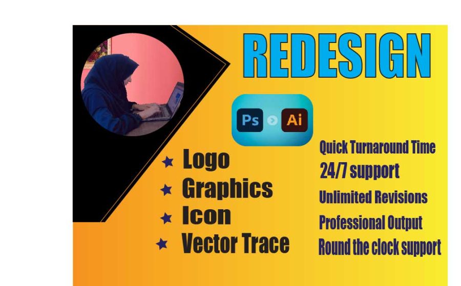 Redesign, Logo, Graphics, Icon, Vector Trace