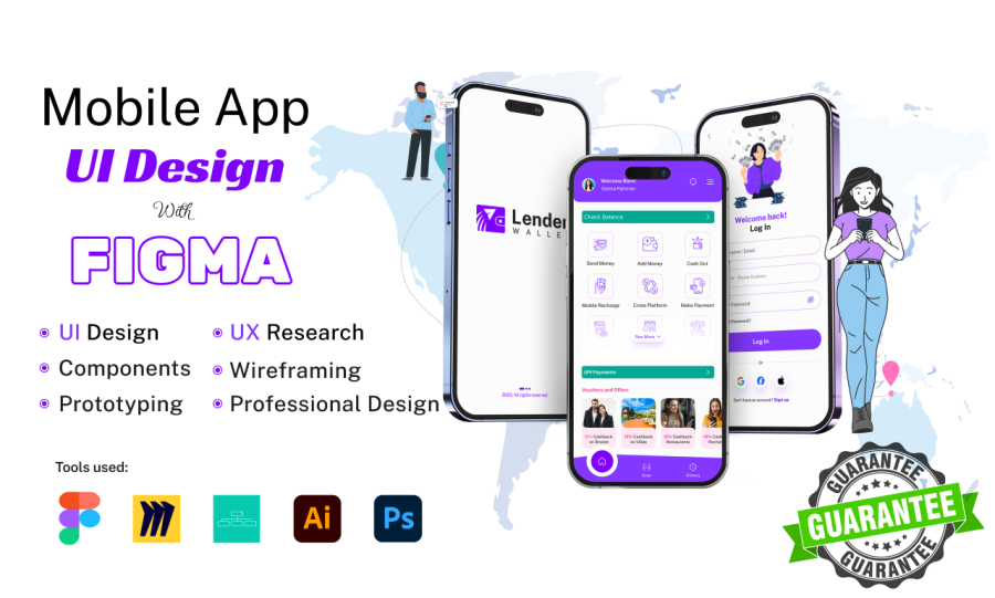 I'll do professional UI design with UX research