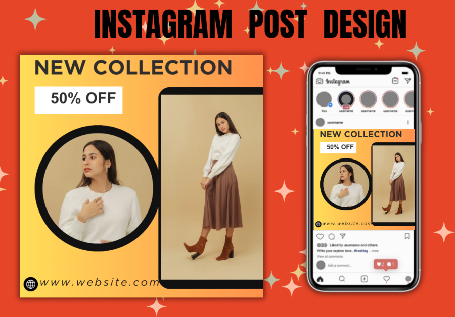 I will create Instagram post by using Canva Pro 