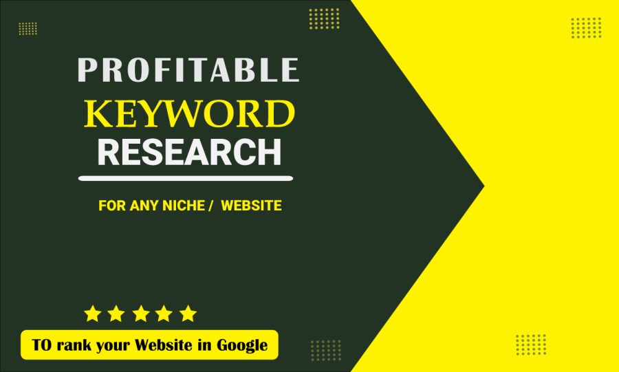 I'II provide extensive keyword and niche research for your website