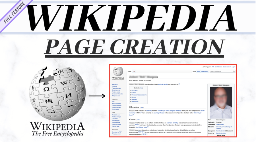 Approved Wikipedia Business and Bio page creation 