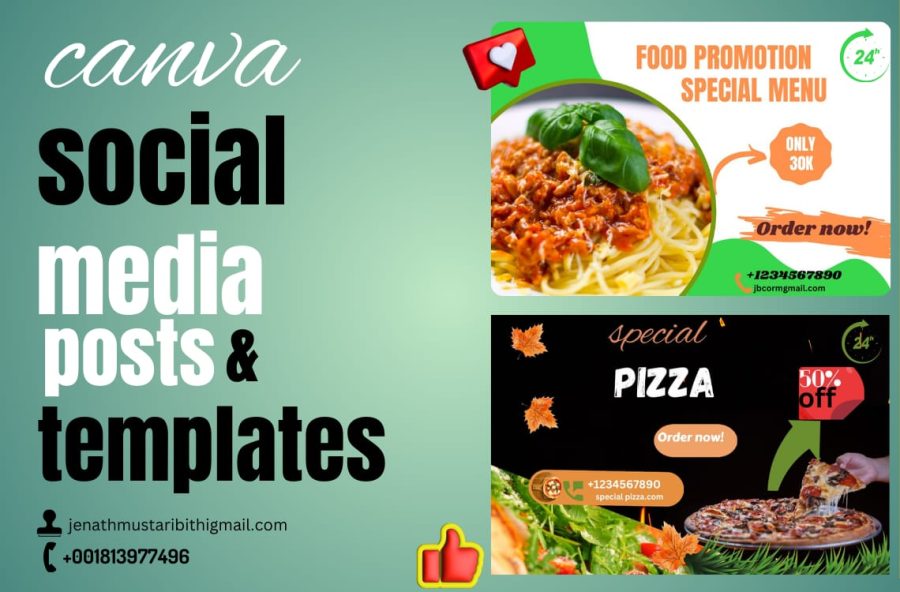 I will create logos, different designs, profile templates with my best through Canva