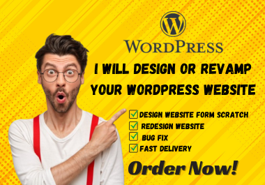 I will do Design, Redesign, Duplicate Or Revamp Copy Clone WordPress website