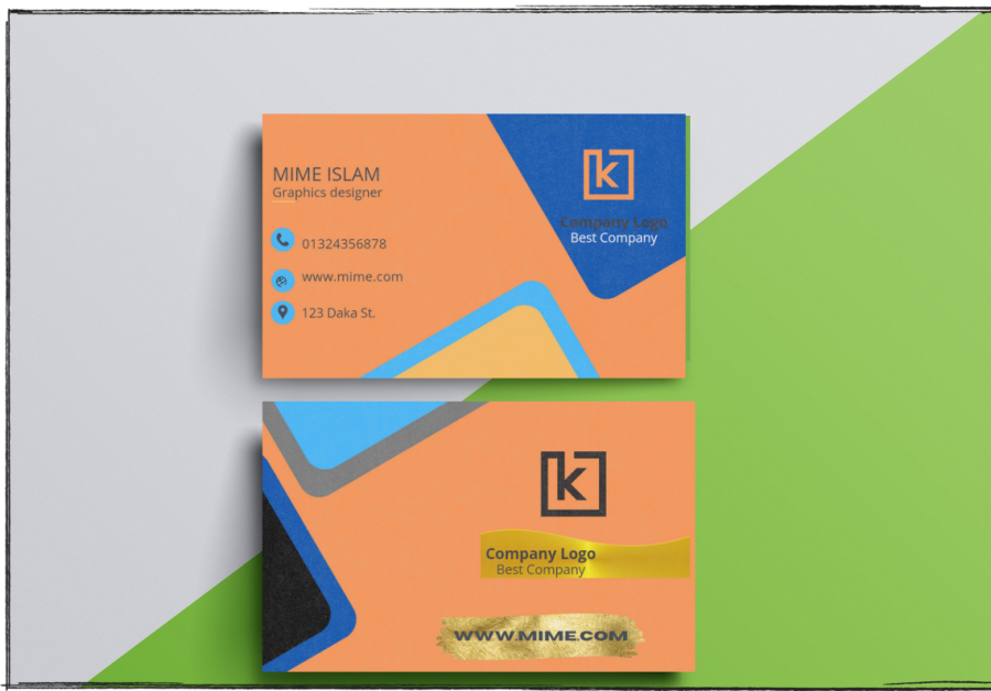 I will design business and logo design card for you 