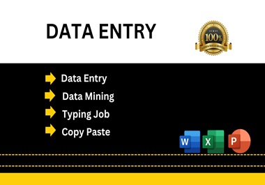 I will do data entry ,copy paste, email list building & word to pdf