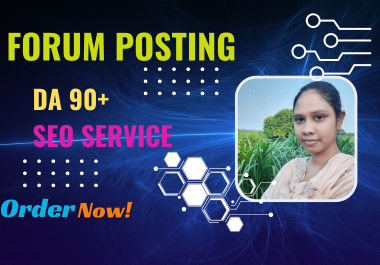 I can do100 unique forum posting do follow SEO backlinks