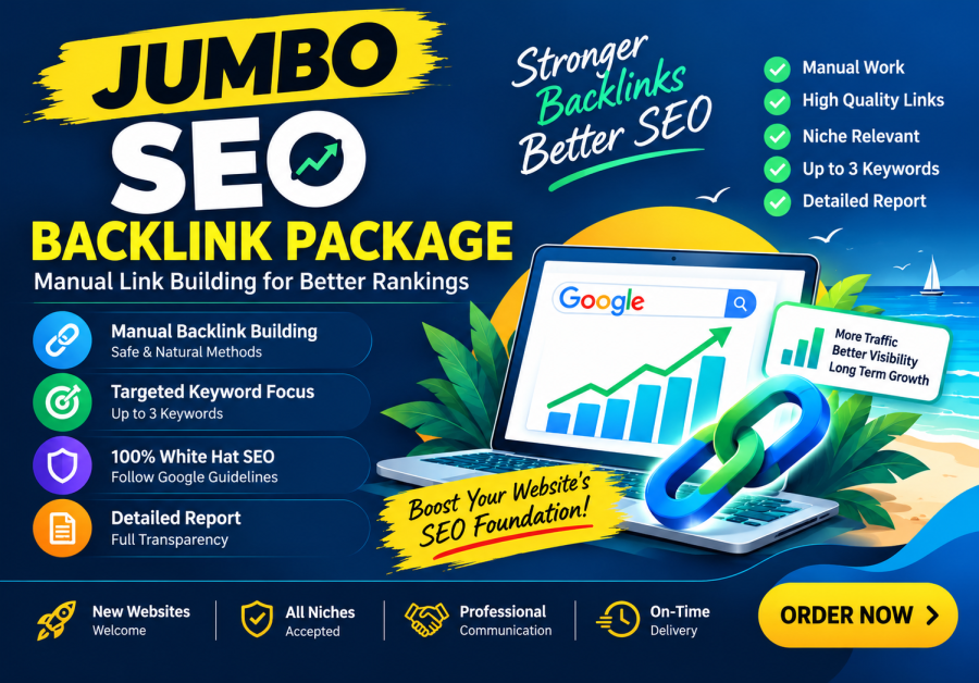 Jumbo SEO Backlink Package &ndash; Manual Link Building for Better Rankings