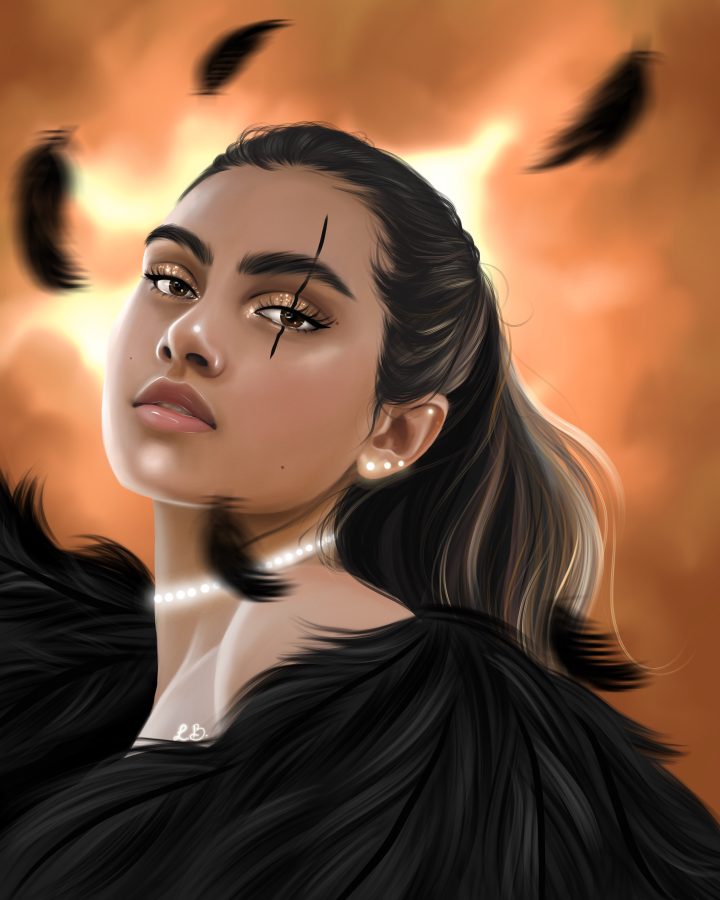 I will create a fantasy portrait from photo (drawn in procreate)