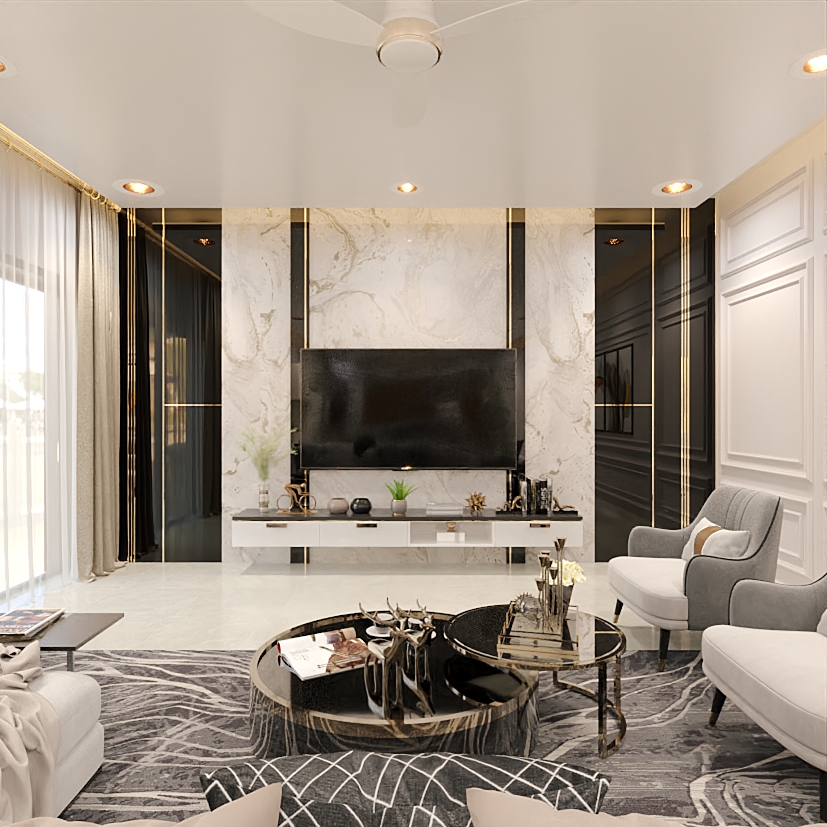 8K 3D Interior Design With Realistic Renders