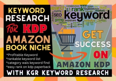 I will do research 14 keyword for amazon KDP 7box keyword 