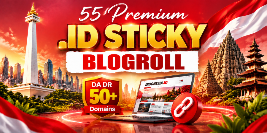 55 Premium .ID Backlinks | DA40+ DR40+ Post & Blogroll Seo Links