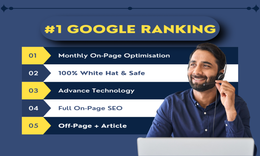 I will do monthly services at technical SEO, on-page SEO, and off page SEO 