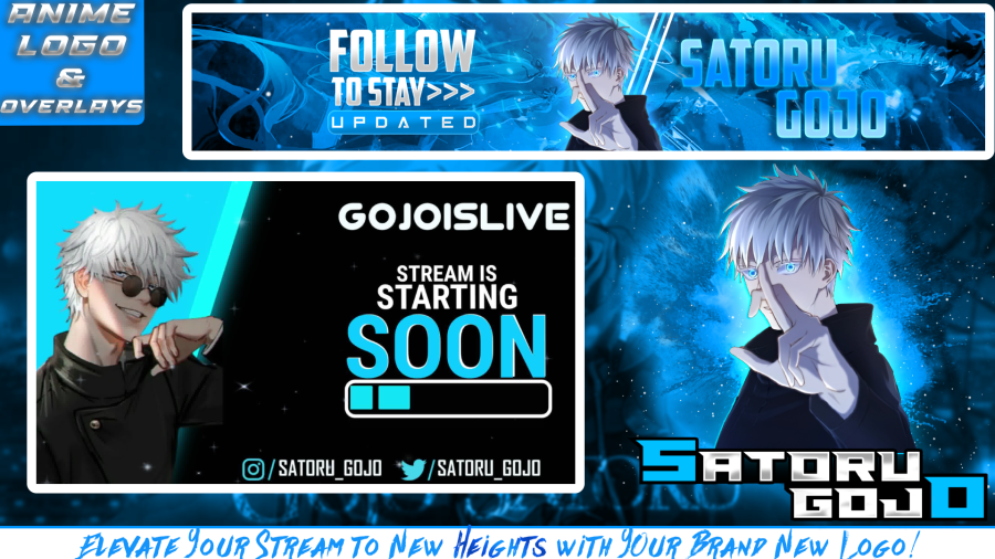 ✨ Your Anime & Gaming Brand: Logos, Overlays & YouTube Banners