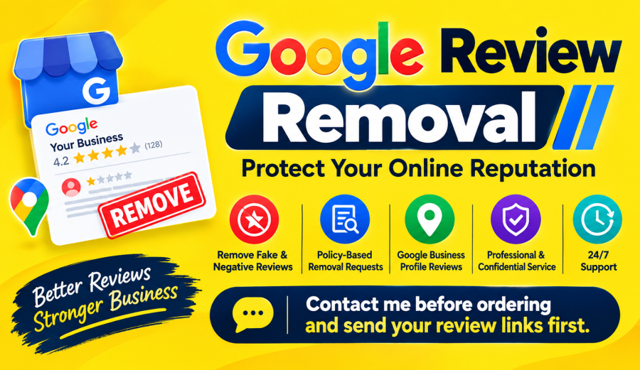 I will remove fake Google My business reviews 