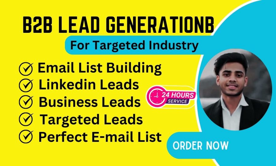 I will do b2b lead generation, LinkedIn leads, targeted leads and build a prospect email list