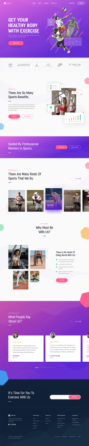 Website ui/ux design | landing page design