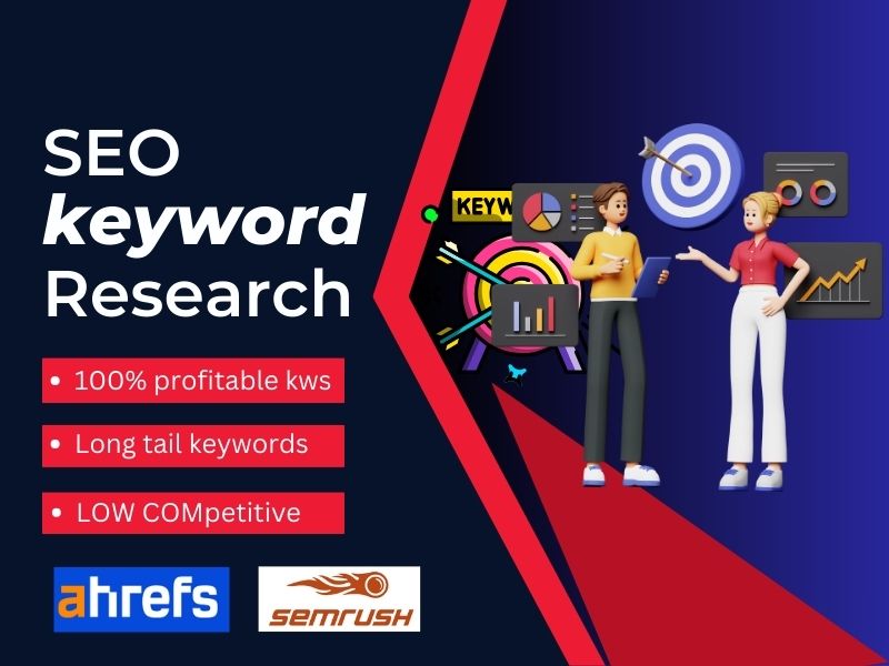 SEO keyword research and competitors analysis for google top ranking 