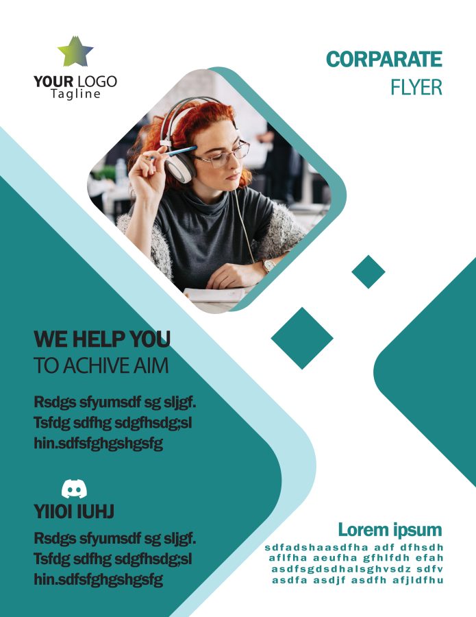 I will do any eye catching flyer design and give it in quick time.